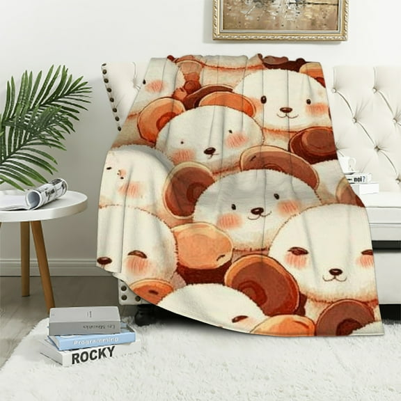 teddy bears Lightweight Soft Blanket, Blanket for All Seasons