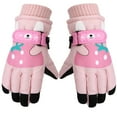 thumbnail image 1 of teens'S Ski Gloves Winter Outdoor Sports, Cartoon Design Cold-Proof Warm Gloves for Skiing Cycling, Anti-Slip Wear-Resistant teen Winter Gear, teens'S Ski Gloves *1 Pair, 1 of 4