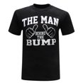 thumbnail image 1 of tees geek The Man Behind The Bump Men's Shirt Funny T-Shirt Humor Novelty Graphic Tees for Men (XXX-Large) - Black, 1 of 5