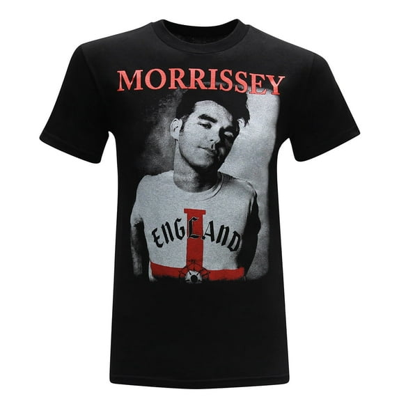 tees geek The Smiths Morrissey Moz Classic Rock Band Tees Graphic Men's T-Shirt- (XXX-Large) - Black