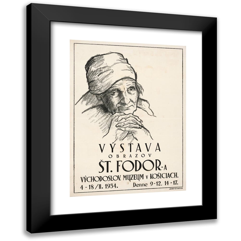 Štefan Fodor 14x18 Black Modern Framed Museum Art Print Titled ...