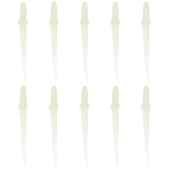 tegongse 10pcs Fishing Baits Soft Fishing Lures Freshwater Saltwater Fishing Tackle 10cm 3g Artificial Loach Baits for Trout