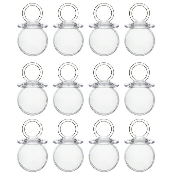 tegongse 12PCS Pacifier Shape Candy Containers Party Decoration Accessories for Baby Shower Charm and Christening Party Supplies