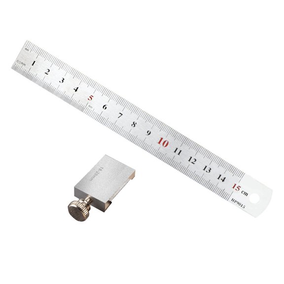 tegongse 15/20/30/40cm Carpenter Scribing Ruler Metal Carpentry Square with Positioning Slide Stop Woodworking Tool Marking Gauge