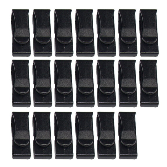 tegongse 20Pcs Plastic Webbing Ending Clip Adjust Keeper Quick Slip Keeper Buckles Clip for Backpack Adjusting Strap Easy to Use