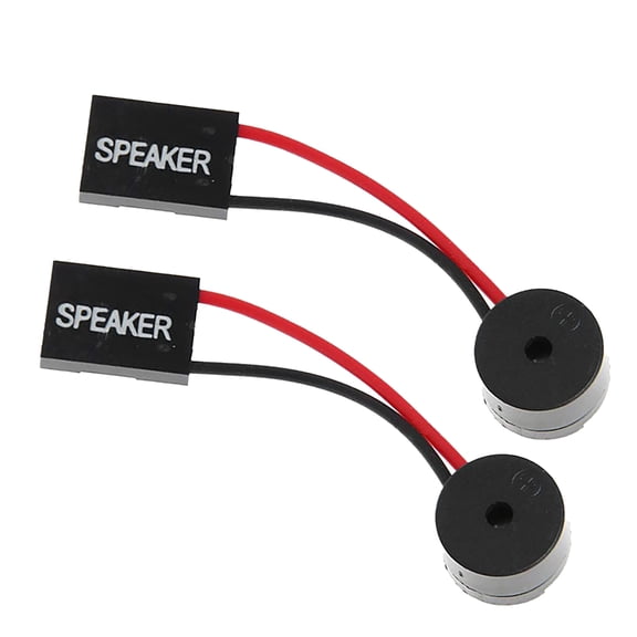 tegongse 2pcs Motherboard Speaker Mini Plugs Buzzer PC Internal Speaker for System Alerts Startup Sounds with Simple Beeps Design