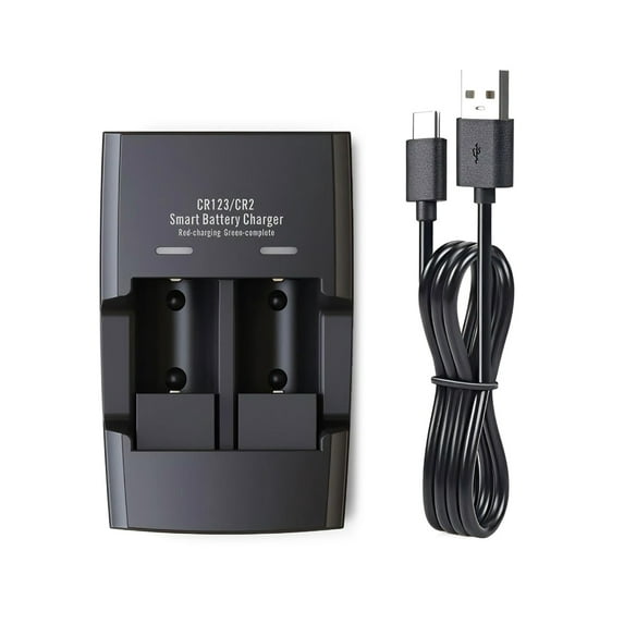 tegongse 3.2V LiFePO4 Battery Charger 3.7V Batteries Charger for RCR123 RCR2 16340 17335 14250 Rechargeable Batteries Accessories