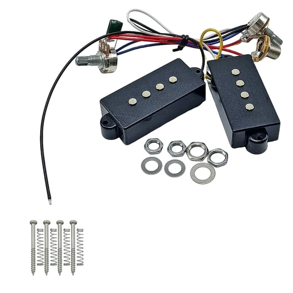 Electric Bass Pickups Replacement Bass Preamp Wiring Circuit Pickup 4 Strings Bass Pickup Set Electric Bass Accessory