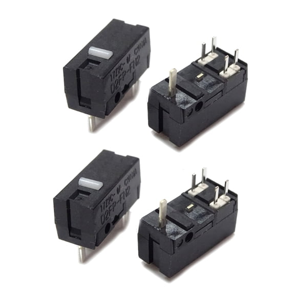 tegongse 4Pcs Optical Mouse MicroSwitch D2FP-FN2 for ROG III Point 36KROG Chakram X Mouse Button 50 Million Clicks