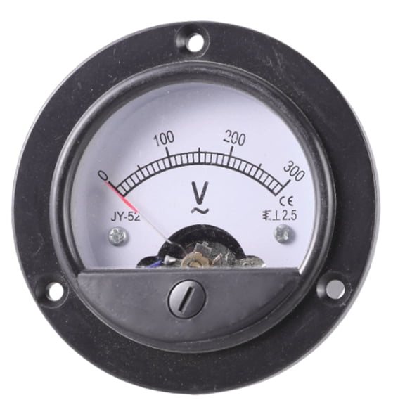 tegongse AC0-300Volt AC0-450V VAnalog Voltmeter, Square/Round Panel Voltage Meter,Display the Trend of Measured Power