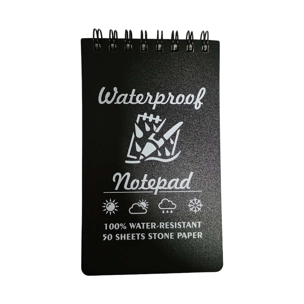 tegongse All Weather Waterproof Notebook Small Spirals Notebook Pocket ...