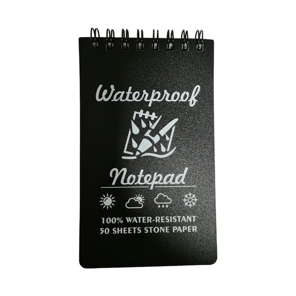 tegongse All Weather Waterproof Notebook Small Spirals Notebook Pocket Notepad Write in The Rain Notebook Field Notebook for Home
