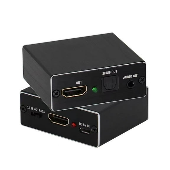 tegongse Compactly 4K HDTV Audios Extractor 4K HDTV Audios Splitter Supports 5.1Surround Sound for Multiple Device Compatibility