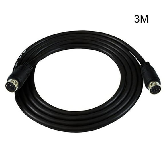 tegongse Din 9PIN Adapter Cable Excellent Electrical Conductivity 9 Pin Male to 9 Pin Male Cable for Media Centers Receiver