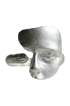 Eye Catching Opening Rings Mask Shape Rings Unique Adjustable Rings Copper Texture Suitable for Party and Casual Outfit