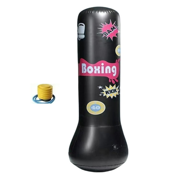 tegongse Inflatable Boxing Bag Children Boxing Punch Kicking Toy Kid Fight Pressure Boxing Column Sandbag Boxing Training Sandbag