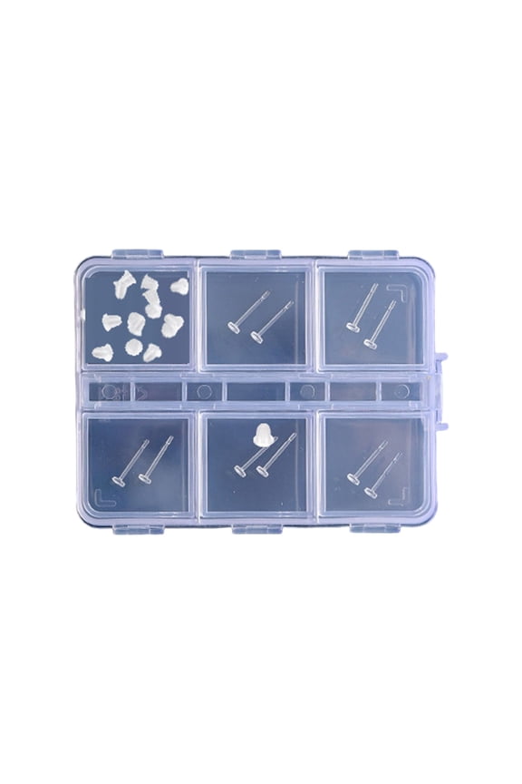 Invisible Resin Earrings with Ear Back Suitable For Sensitive Ears Multi Style Studs For Sports Swimming And Sleeping