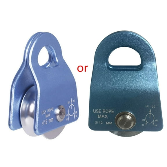 tegongse Lifting Rope Roller Pulley Wheel Climbing Pulleys Metal Sheave Rock Climbing 2000kg Flexible Active Pulley Block Pulley