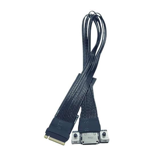 tegongse M.2 to Oculink SFF8611 Conversion Cable Efficient Data Transfer with Silver Plating Wires and Fast Speed Compatibility