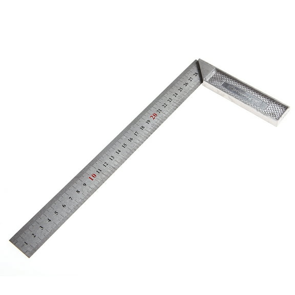 tegongse Portable 1Pc 30cm Stainless Steel Right Measuring Angle Square Ruler New
