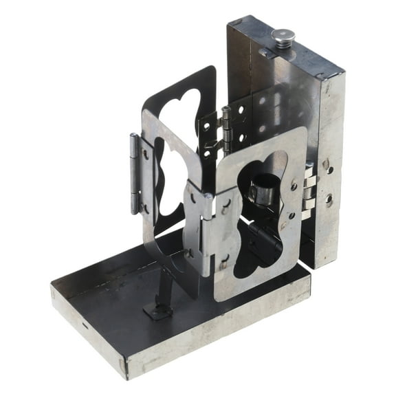 tegongse Portable Foldable Small Pocket Size Candle Holder Lanterns Candlestick Lamp for Outdoor Activity Windproof Light Tool