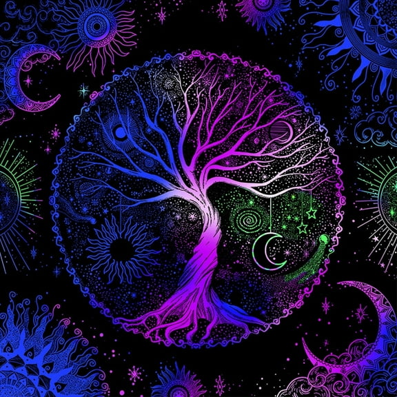 tegongse Square Flannelette Tarot Altar Cloth Board Game Pad Astrological Oracles Pad Table Cover Card Mat Divinations Tablecloth