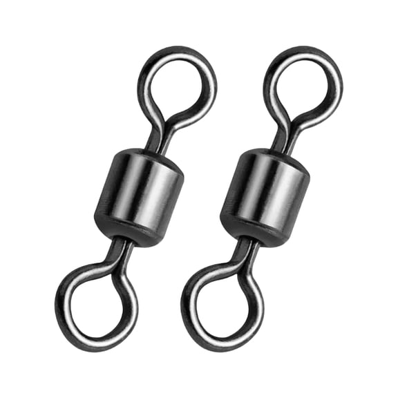 tegongse Stainless Steel Rolling Swivels Barrels Swivels Connectors Fishing Swivels Line Connector Fishing Accessories Heavy Duty