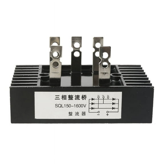 tegongse Three-Phase Diode Bridge Rectifier 150A High Power 1000-1600V Electrical Accessory 5 Terminal Diode Rectification Module