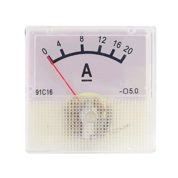 tegongse Upgraded for DC Analog Current Meter Panel for DC 20A AMP Gauge Current Tester Mechanical Pointer Ammeter for Industrial