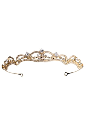 Vintage Royal Baroque Jewelry Tiara Crown Bridal Wedding for Rhinestone Headband
