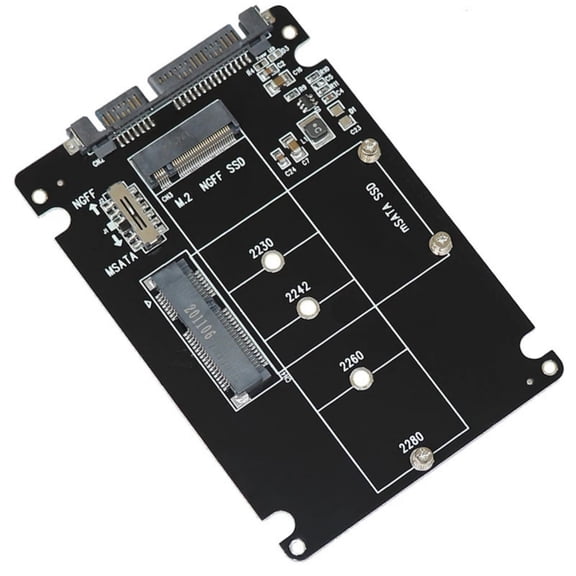 tegongse mSATA to SATAAdapter M.2NGFF mSATA SSDs to SATAAdapter Card m.2NGFF to USB Converters for Desktop Laptop Compatibility