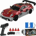 thumbnail image 1 of tek NT77564 1-16 Scale 4WD 2.4GHz 30km per hour High Speed Racing Sport RC Drift Toy Car with LED Lights, Racing & Drift Wheels, 8103 - Red, 1 of 1