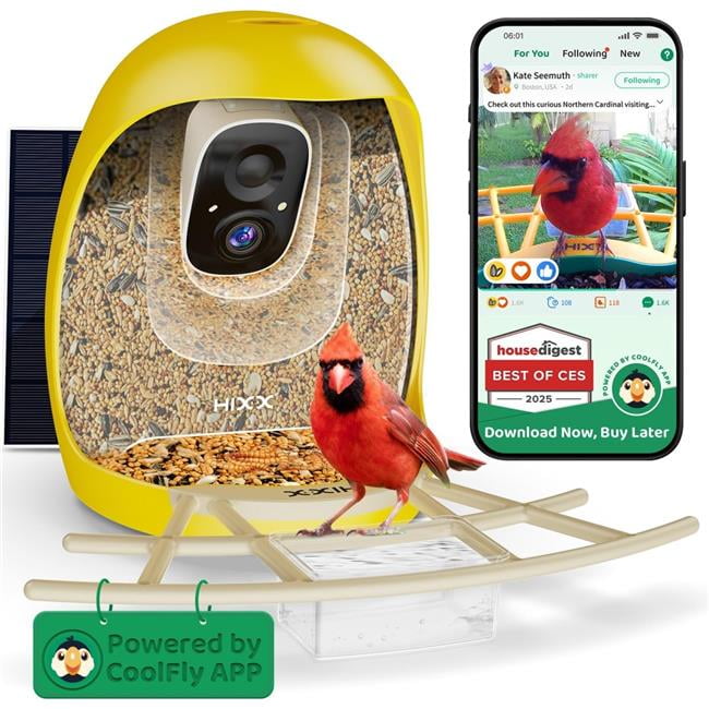 tek NT82128 HIXX Smart Bird Feeder with Birdwatching Camera