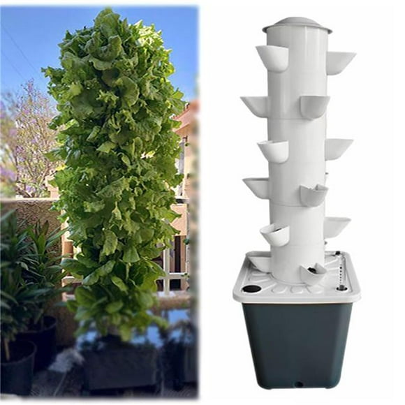 tek NT77766 Hydroponics Herb Garden, Lettuce, Tomato, Vegetable Herb Indoor Hydroponics Growing System Kit Tower