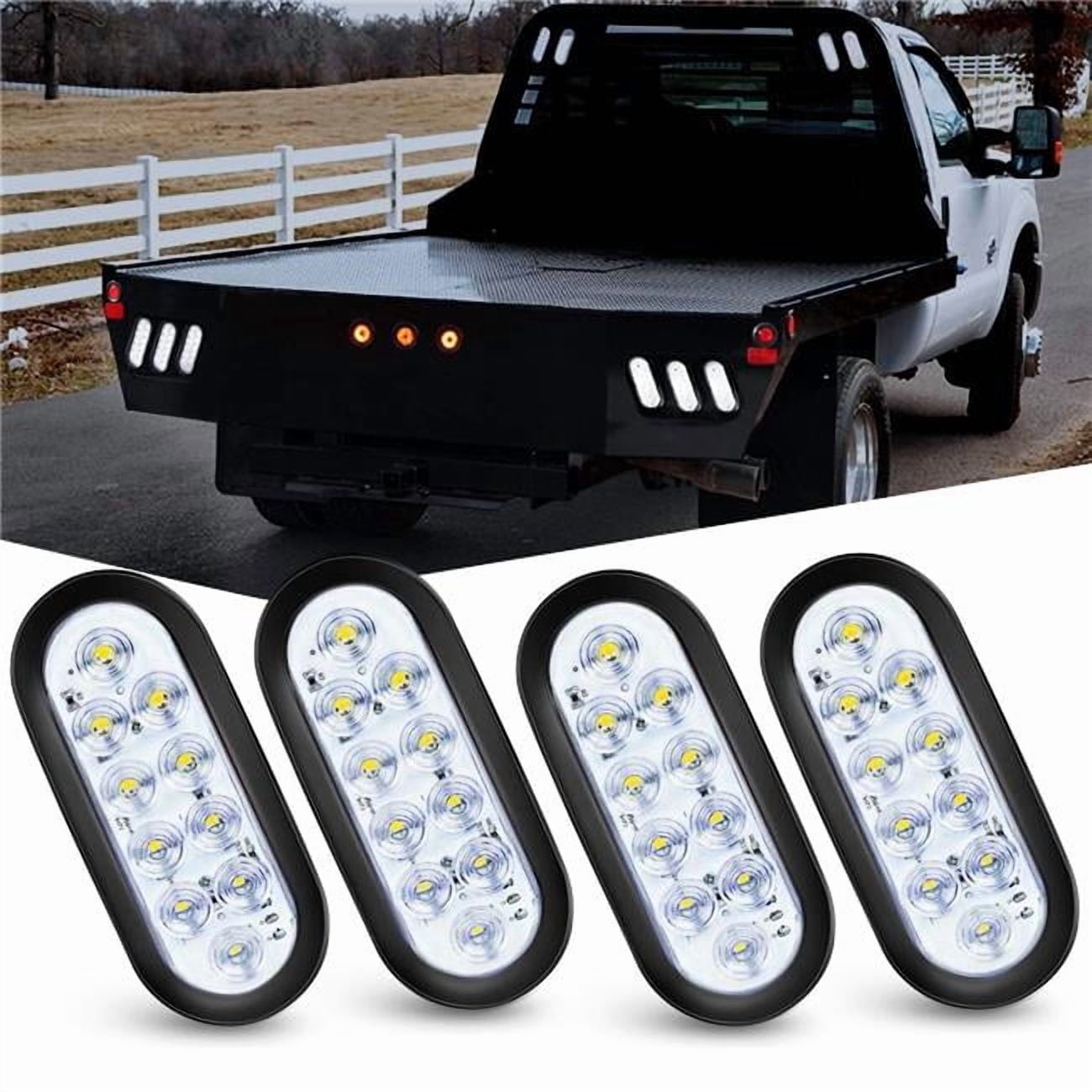 Tail Light Rv Protection tek NT75979 UNO1RC Nilight 6 in. Oval LED Trailer Tail Lights 4 Piece ...