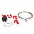 thumbnail image 1 of tek NT76237 UNO1RC Acouto Equipment 3 Piece Set RC Steel Rope Pulley Lock Sleeve for RC Model Car Climbing Vehicle RC Crawler Accessories 1 10 Scale Snatch Block Winch Tow Strap Hook Trailer, 1 of 1