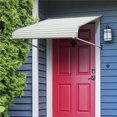 thumbnail image 1 of tek NT79858 UNO1RC NuImage Awnings 48425 Series 2500 Aluminum Door Canopy with Support Arms, 48 inches Wide, White, 1 of 1