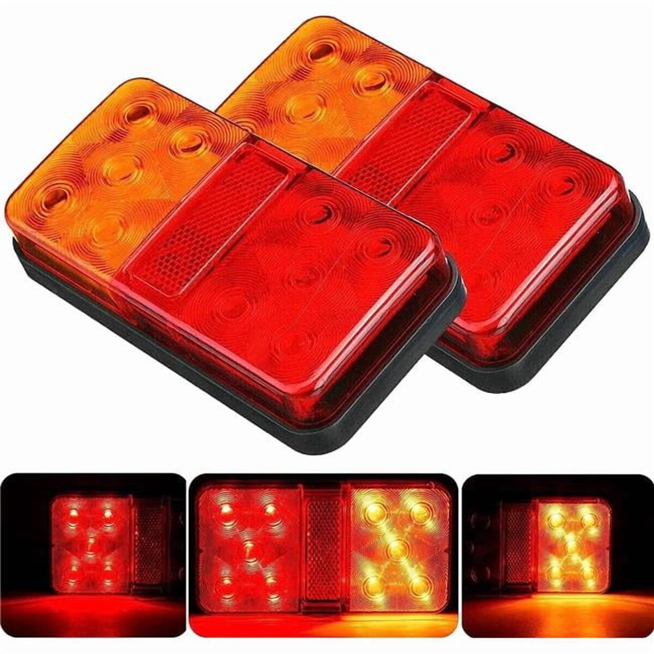 tek NT80103 UNO1RC 2 Piece 12V LED Rear Tail Lights Trailer Lights ...