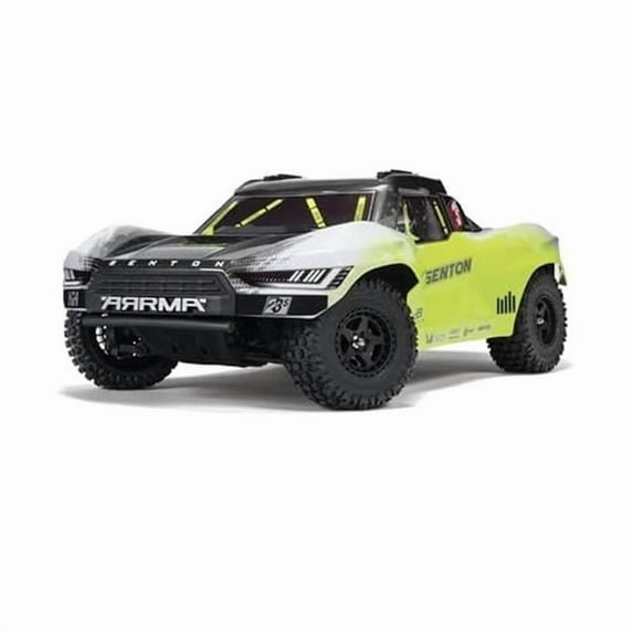 tek NT75987 UNO1RC ARRMA RC Truck .1 SENTON 4X4 223S BLX BRUSHLESS Short Course Truck RTR with DSC, Yellow