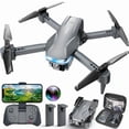 thumbnail image 1 of tek NT81844 UNO1RC Drone with Camera 1080P HD FPV Foldable Drone for Beginners & Kids, Quadcopter with Voice Gesture Control with Carrying Case, One Key Take Off & Land, Optical Flow Positioning, 1 of 1
