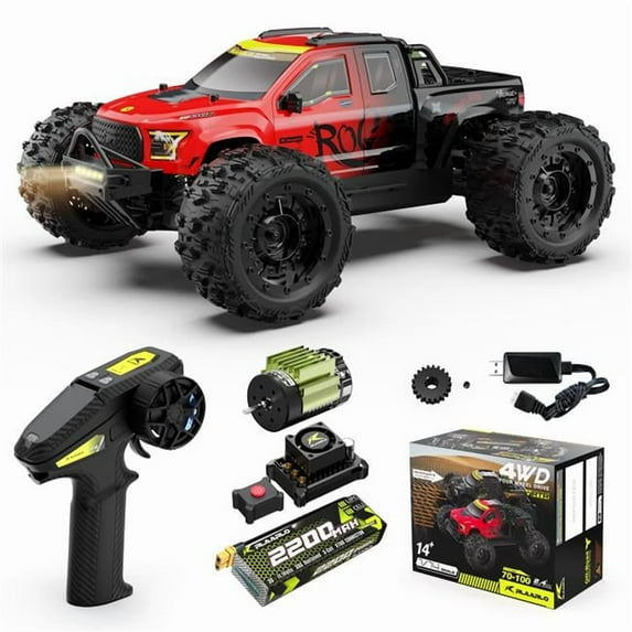 tek NT76508 UNO1RC RIAARIO RC Cars 1-14 RTR Brushless RC Car for Adults Fast 50 mph RC Trucks All Terrain Hobby Trucks Electric Off-Road Monster Trucks 4WD Remote Control Car Waterproof Truck