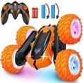 thumbnail image 1 of tek NT83268 UNO1RC Remote Control Car, 2.4GHz Electric Race Stunt Car, Double Sided 360 deg Rolling Rotating Rotation, LED Headlights RC 4WD High Speed Off Road Gift for 3 4 5 6 7 8-12 Year Old, 1 of 1