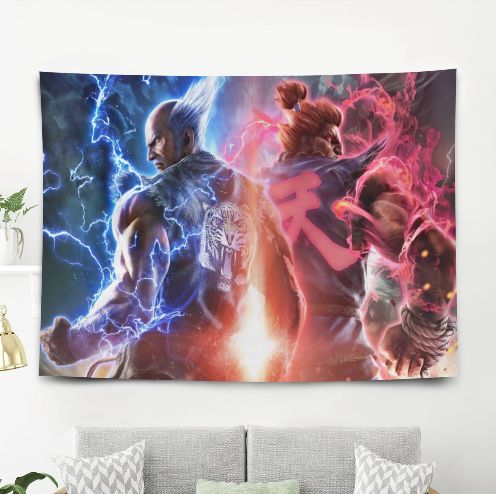 tekken fighting games Tapestry Gift Wall Hanging Backdrop for Room ...