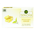 thumbnail image 1 of tekola Ginger tea with Natural Ginger - Pack of 25Ct individually wrapped tea bags, 1 of 7