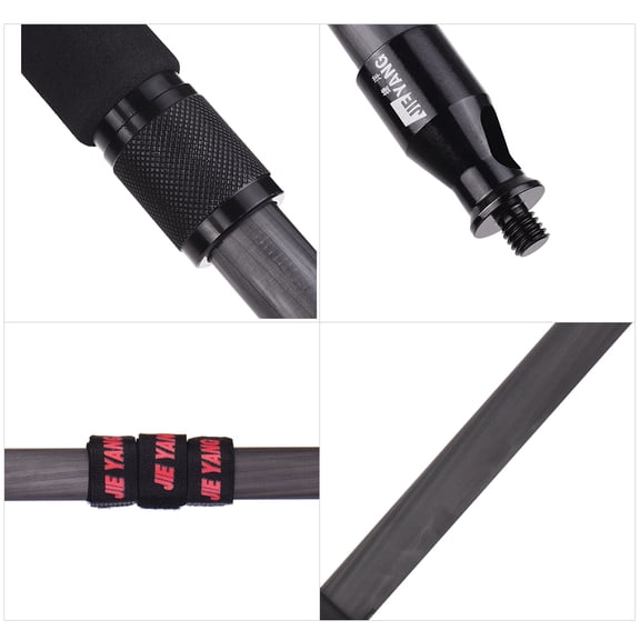 telescopic microphone arm Pole /9.8ft Lightweight Carbon Fiber 4 Sections Extendable Telescoping Microphone Boom Pole Arm Extension with 3kg/6.6lbs Load Capacity