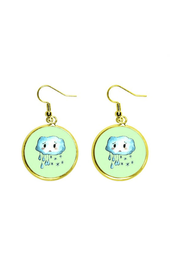 tempera pitiful rain cloud earring dangle en drop earring jewelry woman