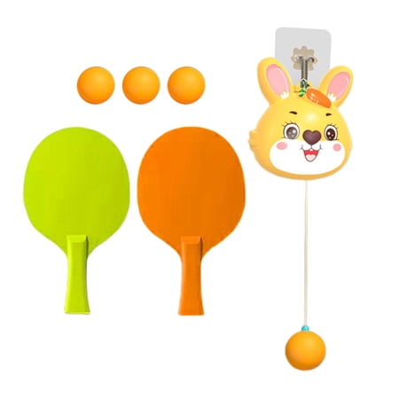 tennis trainer,Table Tennis Training Equipment Kids Trainer,Table Tennis Balls Paddles and Ball Set Children,Indoor Hanging Adult Practice Portable Exercise,Parent Child Interaction Toy Solo