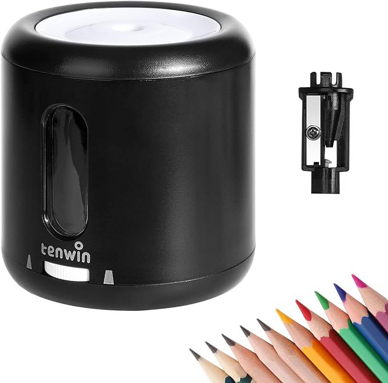 tenwin Electric Pencil Sharpener,Battery Powered and Portable Pencil