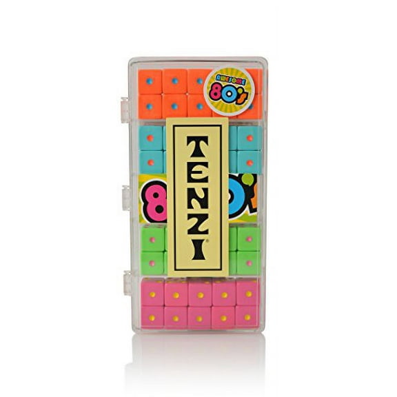 tenzi select - the fast-paced dice rolling game in fun patterns - awesome 80s