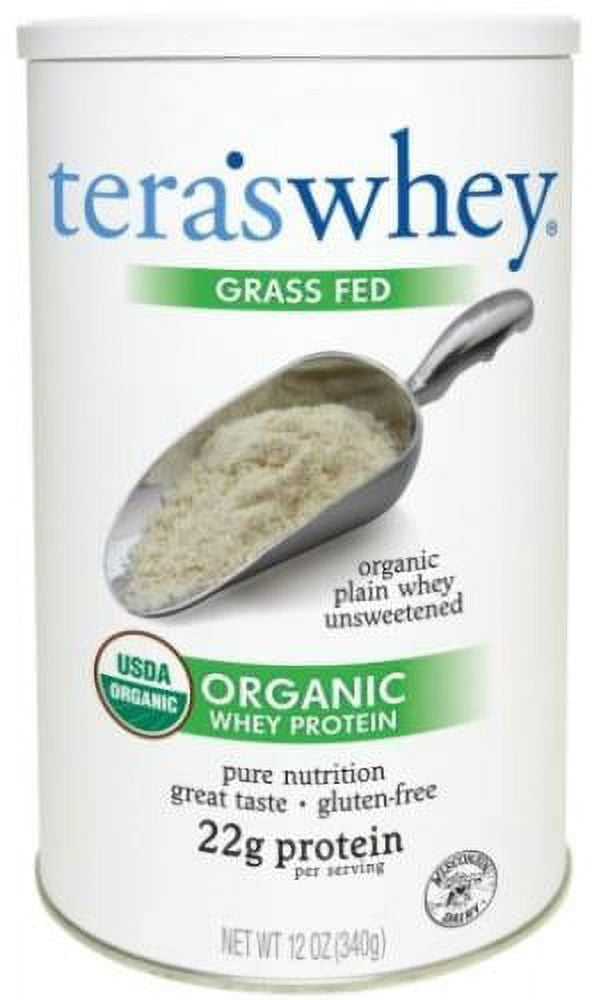 tera's: Organic Gluten-Free Certified Grass-Fed Whey Protein, Unsweetened, 12 oz